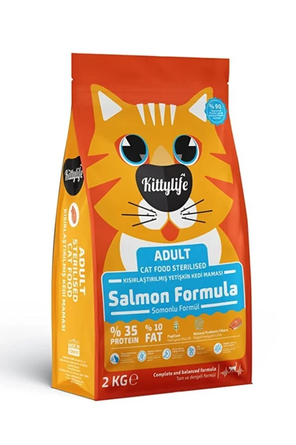 Kittylife Somon Balıklı Yetişkin Kedi Maması (2 kg)